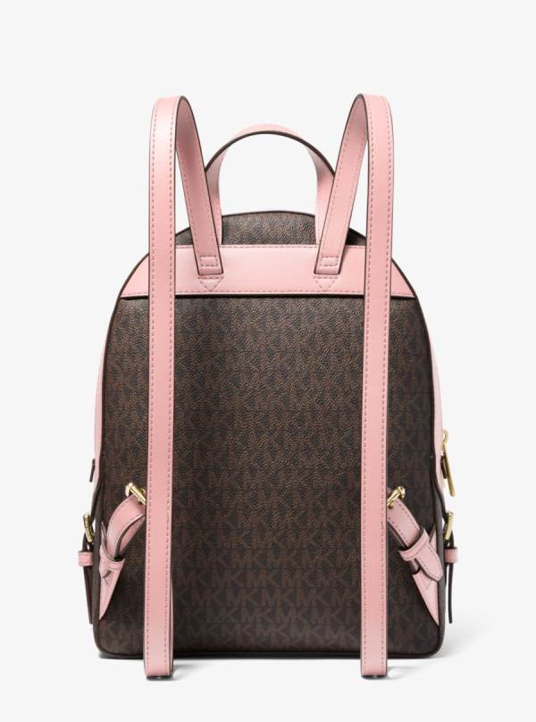Damske Batohy Michael Kors Jaycee Medium Logo Ruzove - Kabelky Michael Kors Lacne | RYJIL-8910